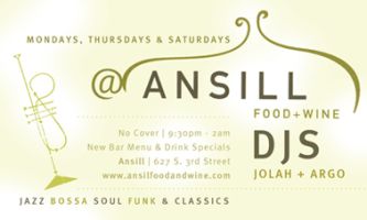 Ansill Food + Wine DJ Nights