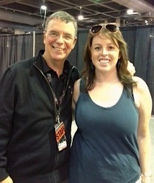 Annie and John Bingham at the Rock and Roll Half Marathon expo