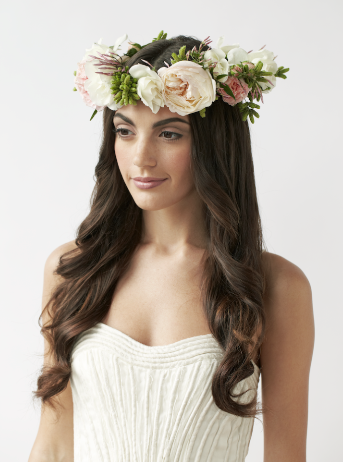 We Love Fresh Flower Crowns for Warm Weather Weddings 