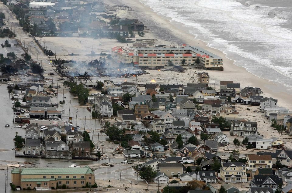 Hurricane Sandy left ruins behind along the New Jersey coast. This hurricane season is expected to produce fewer storms.