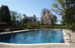 historic west chester estate: pool view