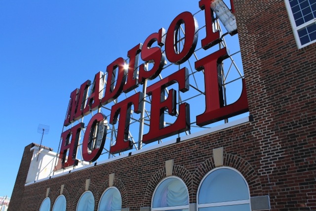 madison house hotel sign