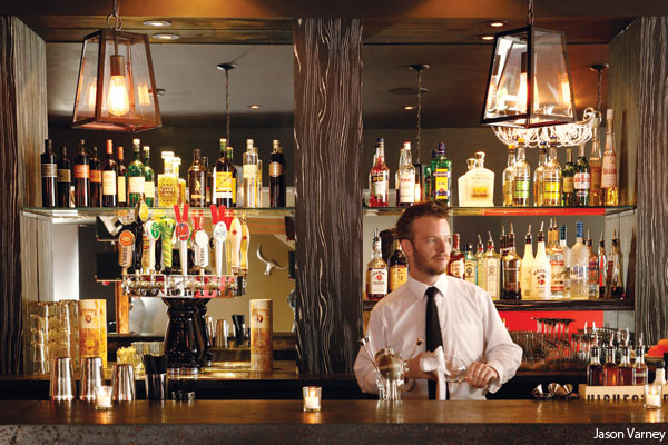 The bar at Tavro 13 in Swedesboro, New Jersey by photographer Jason Varney. Reviewed by Trey Popp at Philadelphia magazine.