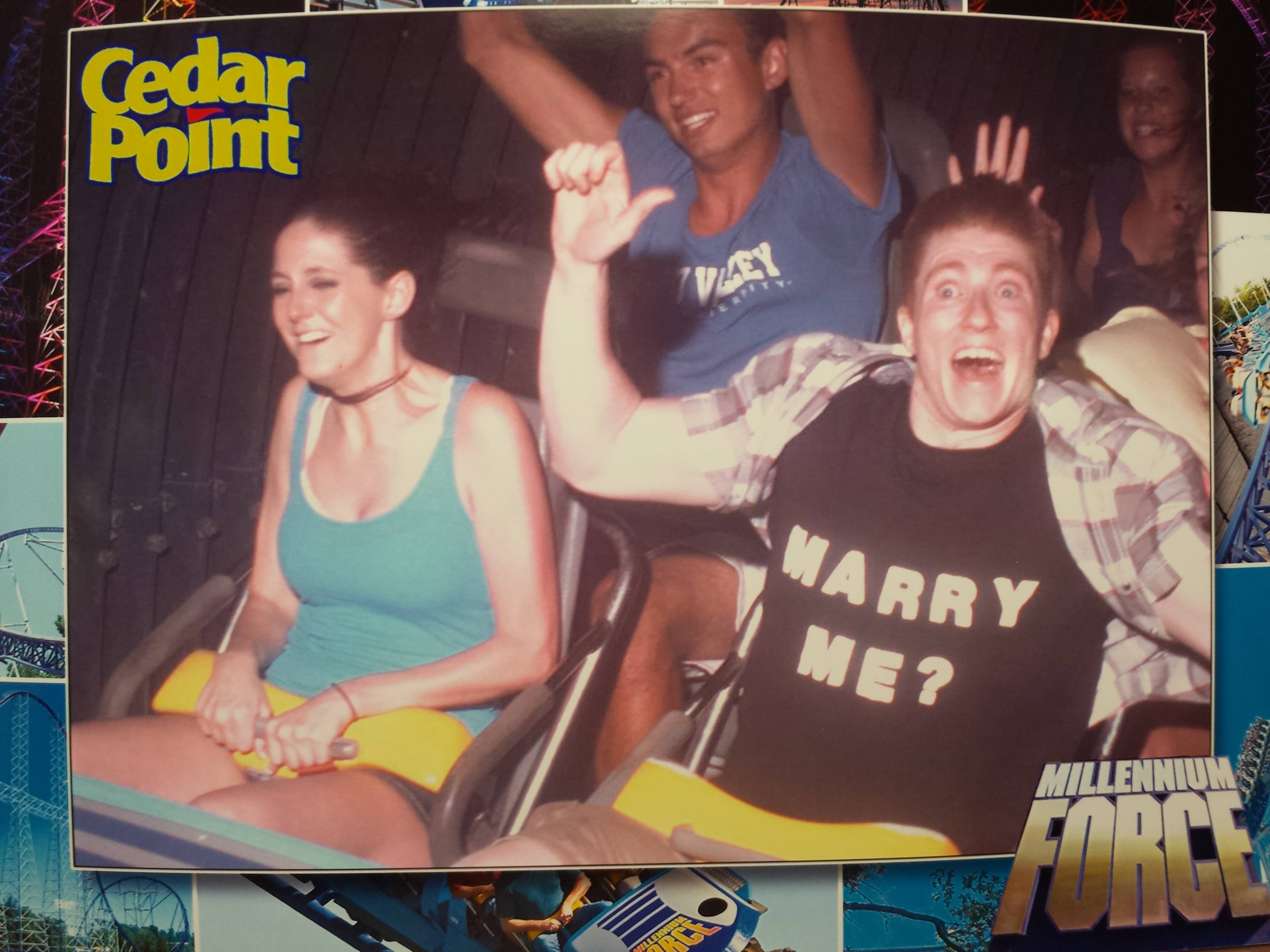 PHOTO: See How This Guy Proposed On a Roller Coaster 