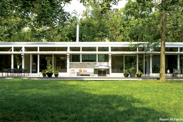 A modern home in Lower Merion Township designed by famed architect Frank Weise.