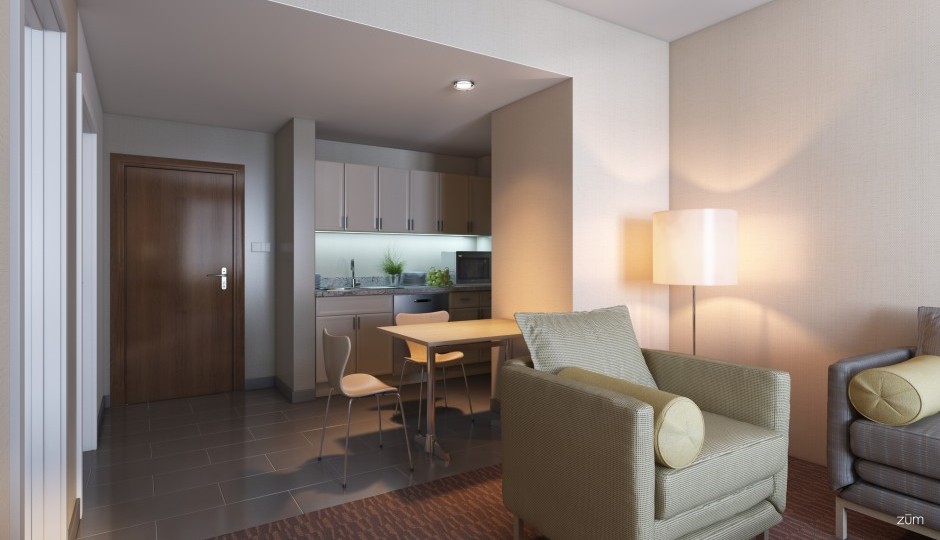 Doubletree Extended Stay rendering