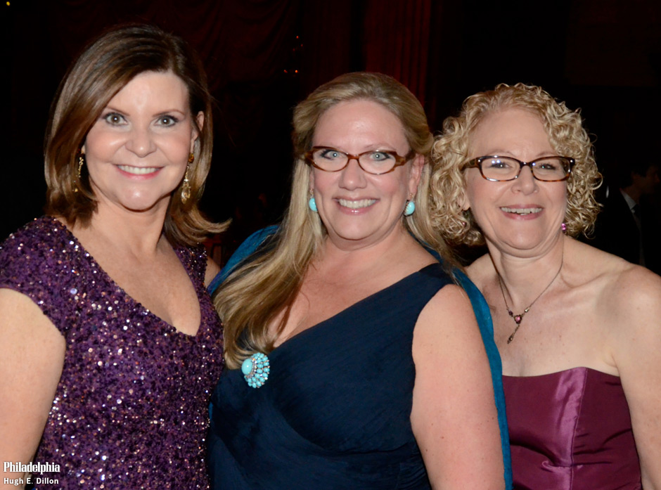 Peg Fitzpatrick, Board Member of the Pa Ballet, Georgiana Noll, Board Member at The Philadelphia Charity Ball and Jane Kamp, Director of Development at Annenberg Center for the Performing Arts