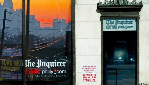 The-inquirer-building-with-sunset-reflecting