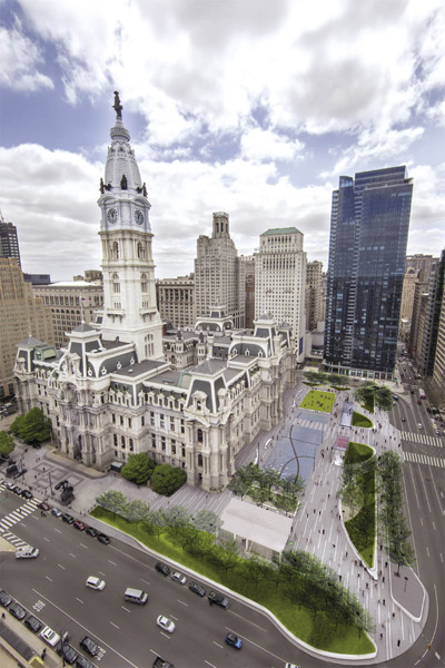 A rendering of the new Dilworth Plaza