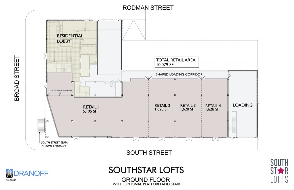 southstar lofts retail plan