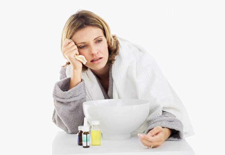 Woman with flu-Blog