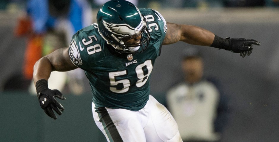 Trent Cole had one sack in the Eagles’ first 10 games. He has seven in the last five, including three against the Bears.
