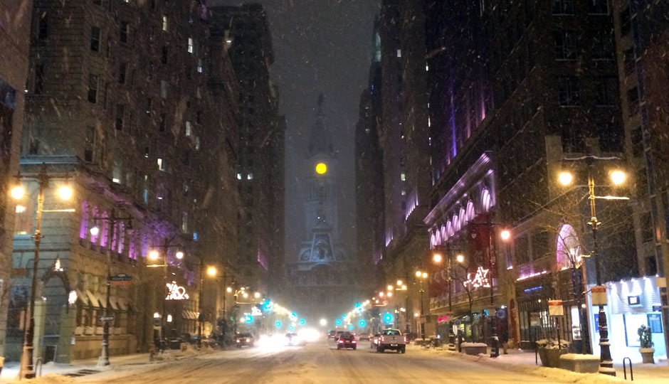 City Hall snowfall
