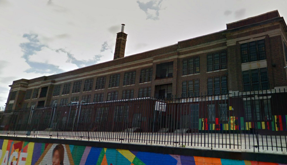 The shuttered Anna Shaw Middle School via Google Street View.