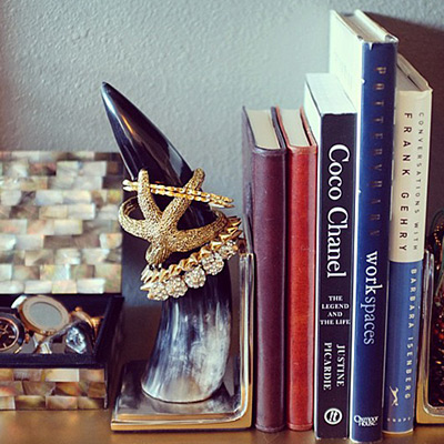 Keep display-worthy pieces out by incorporating them into your decor.