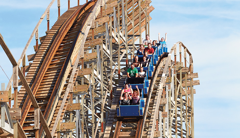 The Great White coaster in Wildwood. Photography by Trevor Dixon