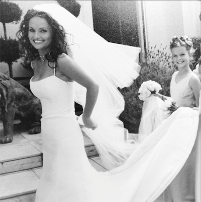 Giada as a bride in 2003. Instagram/giadadelaurentiis