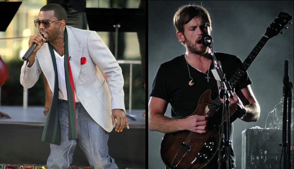 Kanye West and Kings of Leon's Nathan Followill. Photos | Shutterstock.com