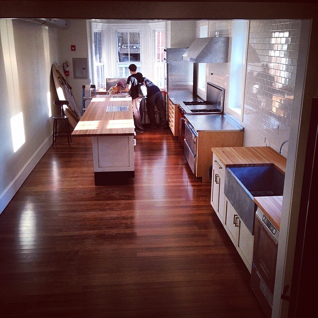 Upstairs kitchen at Vetri | Via Marc Vetri's Instagram