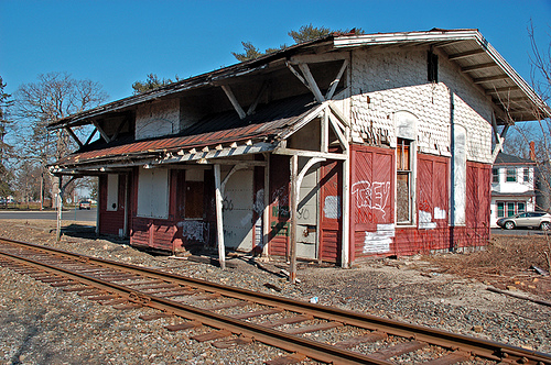 Photo of pre-renovation Glassboro Train Station by Flickr user Owl's Flight
