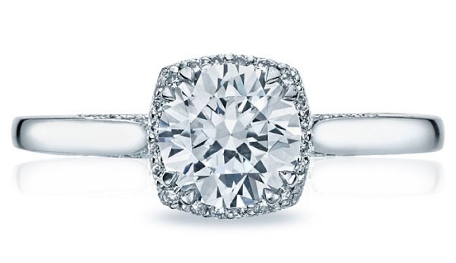 Stunners like this from Tacori are currently discounted by half their original price at all Bernie Robbins shops. 
