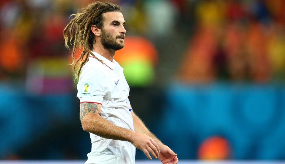 USA midfielder Kyle Beckerman following the game against Portugal during the 2014 World Cup at Arena Amazonia. Photo |  Mark J. Rebilas-USA TODAY Sports 