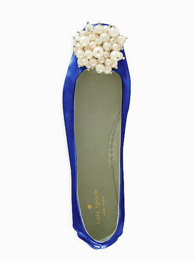 These look just about perfect for dancing during your reception, don't they? Well luckily, Kate Spade's Flambe flats are now $69 instead of $125. 