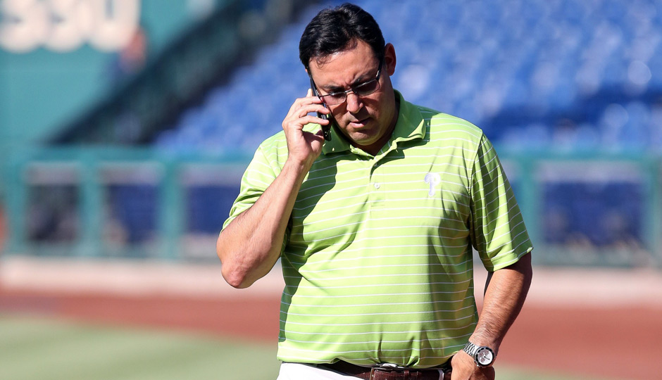 Philadelphia Phillies general manager Ruben Amaro Jr. not making a trade. Photo | Bill Streicher-USA TODAY Sports 