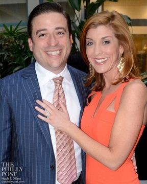 Lobbyist A.J. Marisco and 6ABC's Annie McCormick, seen shortly after their April 2013 wedding.