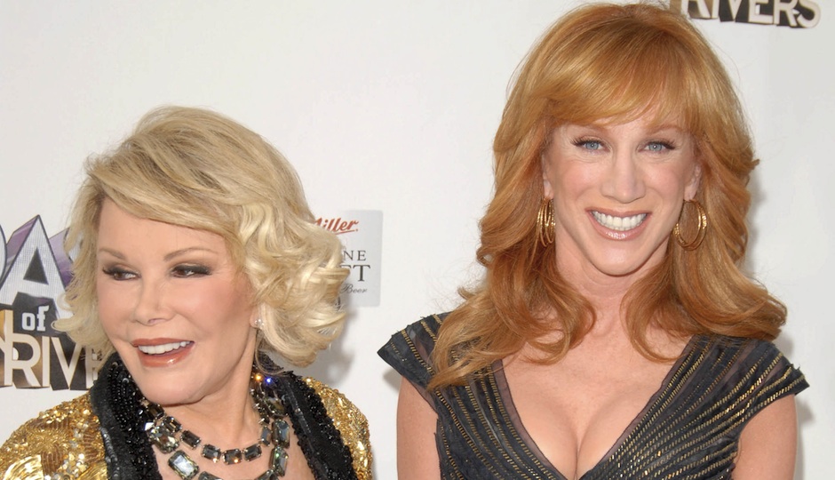 Joan Rivers and Kathy Griffin (via Shutterstock)