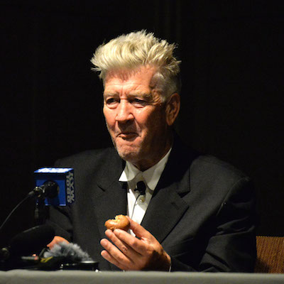 Lynch enjoying his Federal Donut.