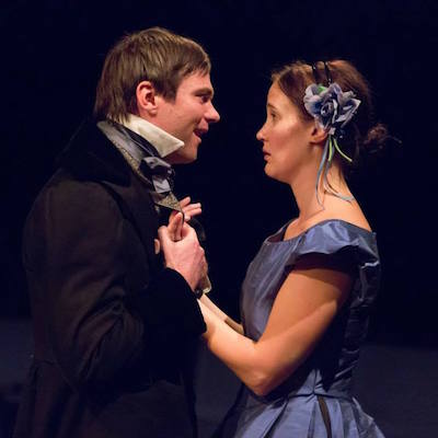 Josh Carpenter as Pip and Kate Czajkowski as Estella in "Great Expectations." | Photo by Mark Garvin
