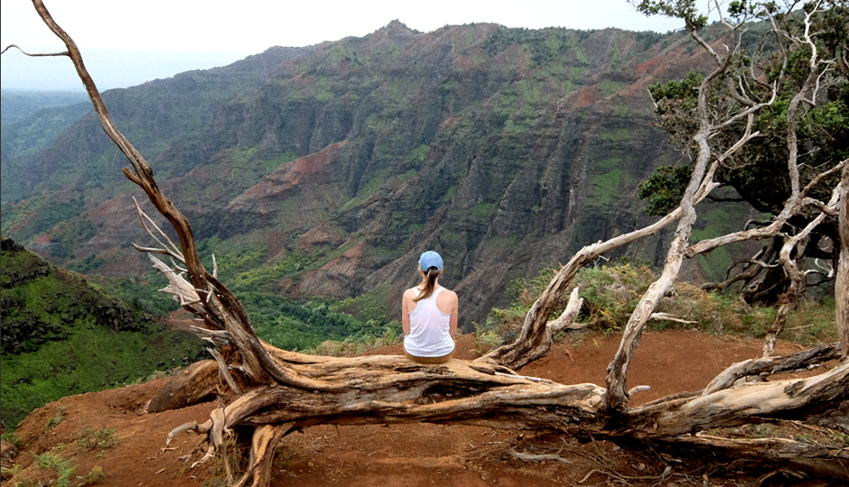 When you shut work out of your mind, you have time to stop and smell the roses. Or in my case, stare at the Waimea Canyon.