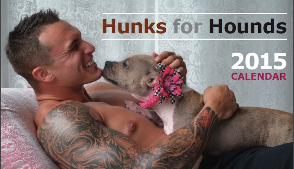 Hunks For Hounds Calendar Cover