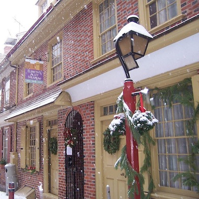 Explore the private homes of Elfreth's Alley at Deck the Alley, December 6th.