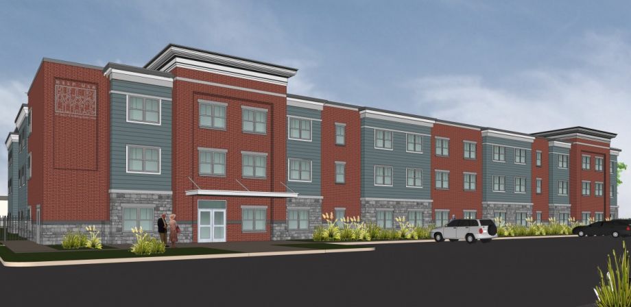 Rendering of the Hardy Williams Veterans Center.