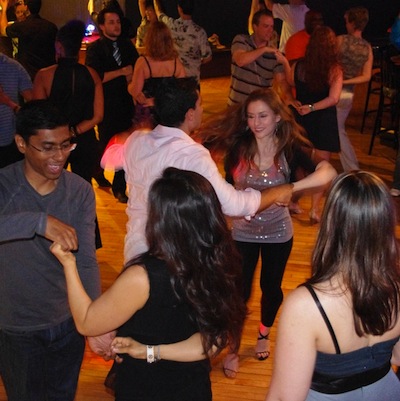 Underground Salsa holds a holiday-themed dance event. | Photo via Salsa in the Suburbs.