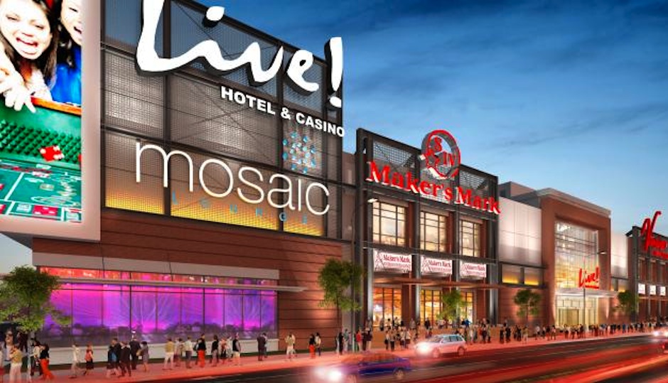 Rendering of Live! Hotel and Casino via PlanPhilly