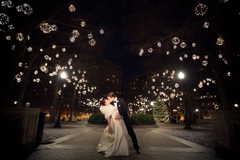 Khaki and Chris in Rittenhouse Square/Photo by Asya Photography.