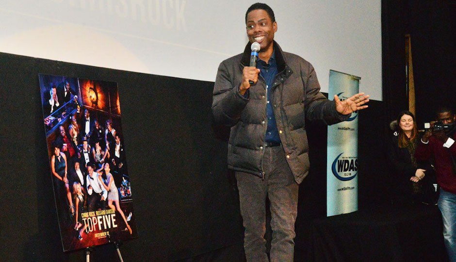 Chris Rock at Ritz 5, promoting his new movie The Top Five. 