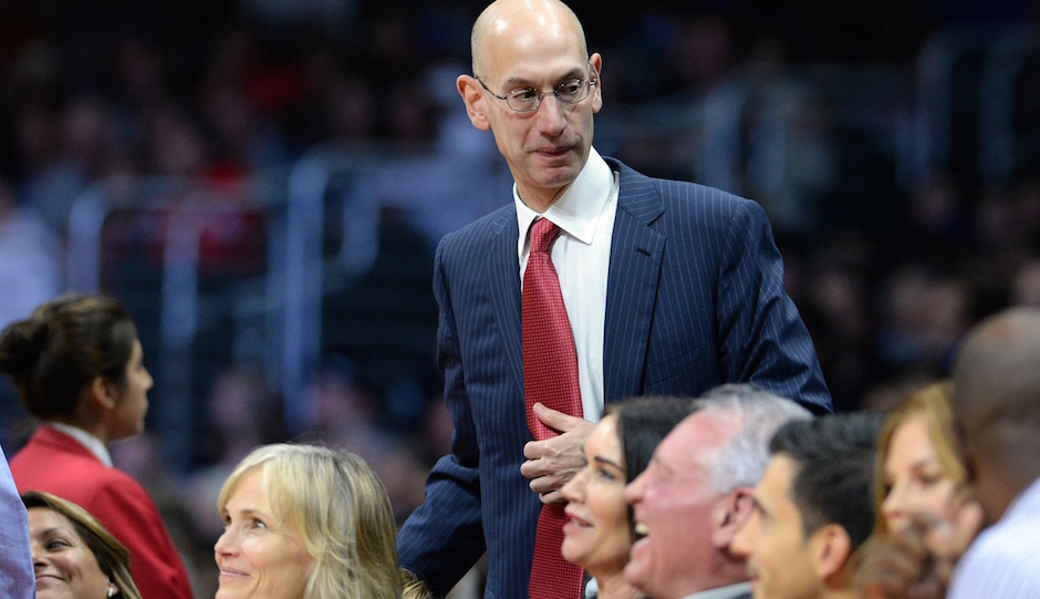 NBA commissioner Adam Silver watches the game between the Los Angeles Clippers and the San Antonio Spurs at Staples Center. Jayne Kamin-Oncea-USA TODAY Sports