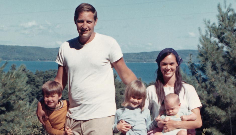 John and Bonnie with their children, circa 1969.