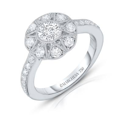 The nine-stone round Antique Star ring from the new Marchesa Eternal Collection.