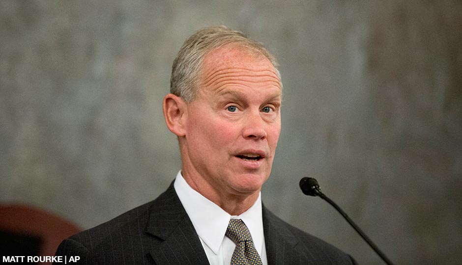 Speaker of the Pennsylvania House of Representatives, Rep. Mike Turzai, R-Allegheny, speaks Tuesday, Jan. 6, 2015, at the state Capitol in Harrisburg, Pa. 