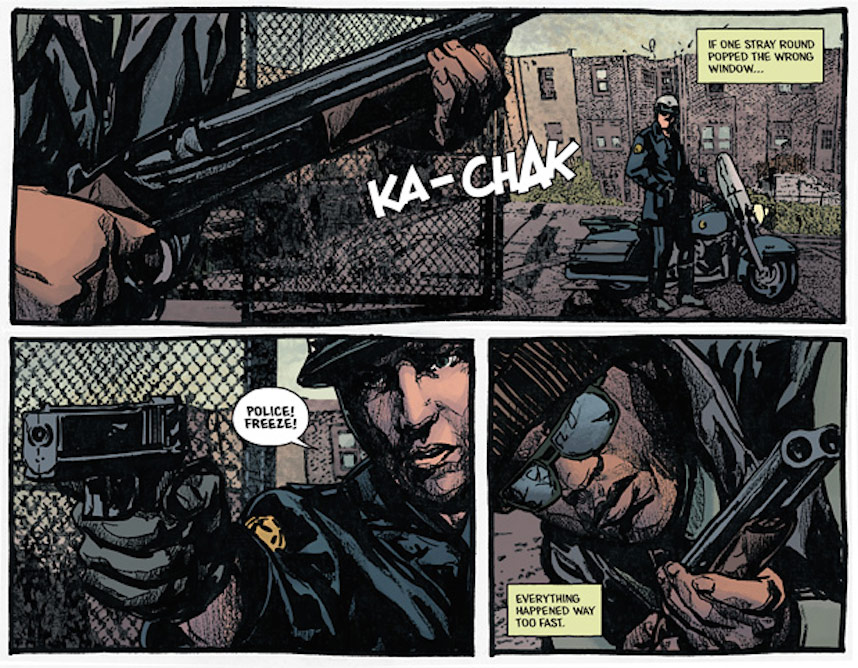 Panels from Black Hood No. 1, courtesy of Archie Comics