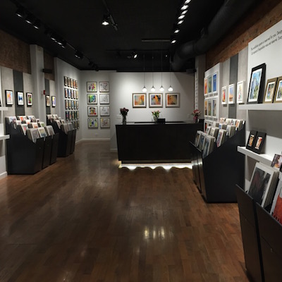 The gallery space on 13th Street in Midtown Village. 
