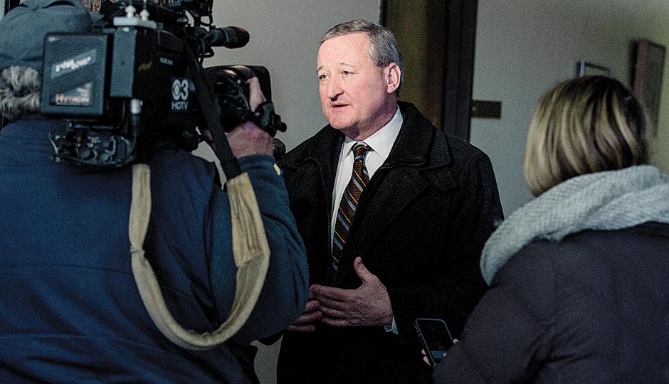 Kenney facing the cameras. Photograph by Christopher Leaman