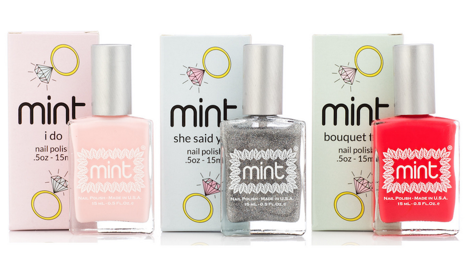 Mint's 2015 Bridal Collection includes three pretty shades.