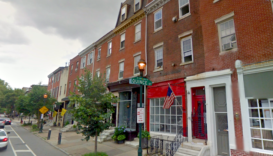 1116 Pine is the one with the red storefront | Image via Google Street View