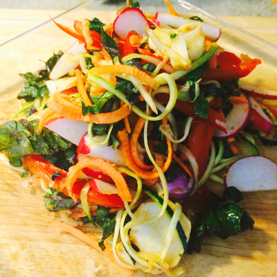 The Plough Happy Salad, available on this week's vegan menu | Photo via Plough and the Stars